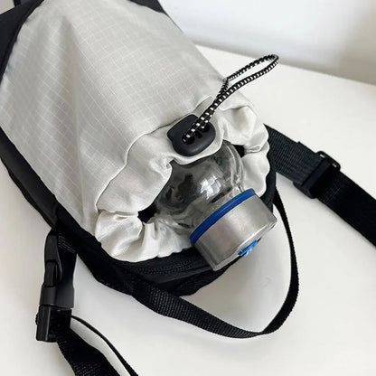 Compact Waterproof Sling Bag with Water Bottle Pocket – Urban Travel Crossbody