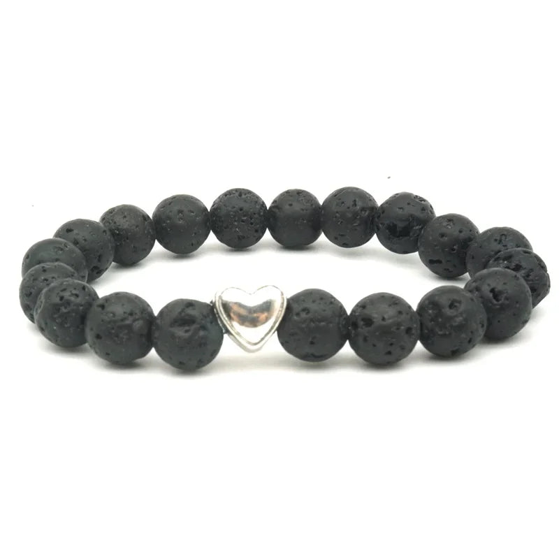 Aromatherapy Diffuser Bracelet – Handmade Lava Stone Beads