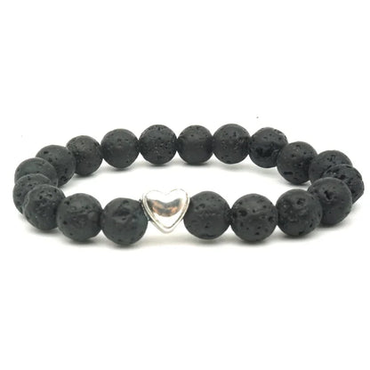 Aromatherapy Diffuser Bracelet – Handmade Lava Stone Beads