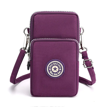 Minimalist Canvas Phone Crossbody Bag – Women’s Small Urban Shoulder Pouch