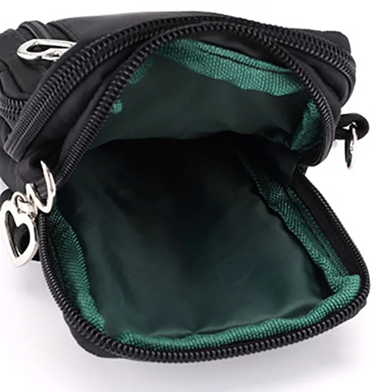 Minimalist Waterproof Nylon Crossbody Phone Bag – Women’s Small Purse